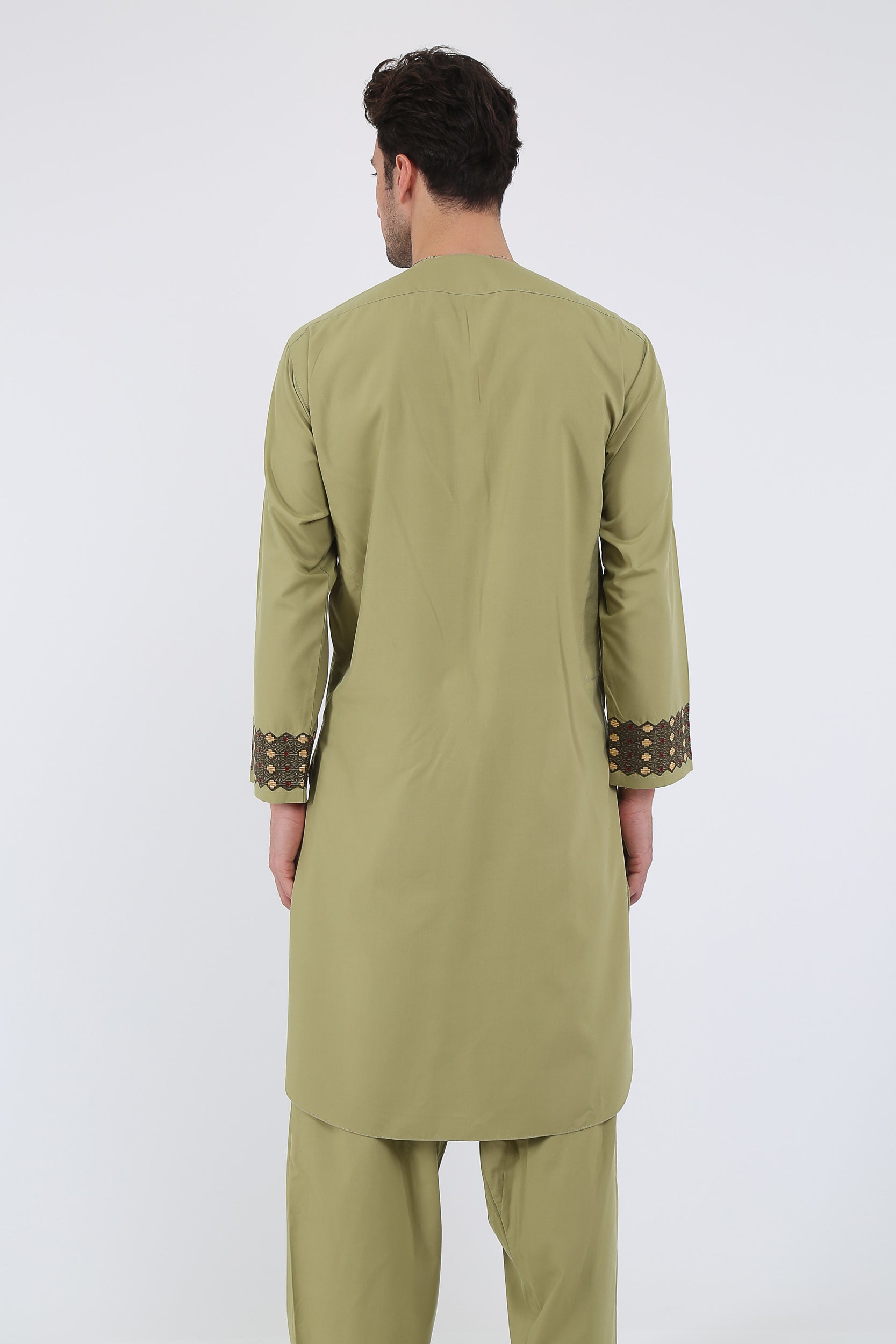 afghan Perantomban Square Chest Design Yellow