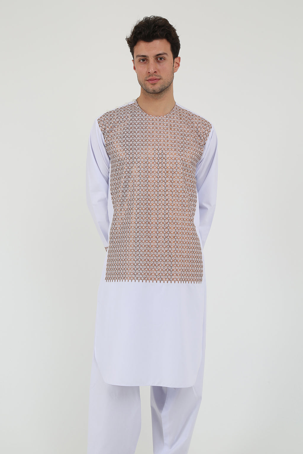 afghan Perantomban Red White Dame