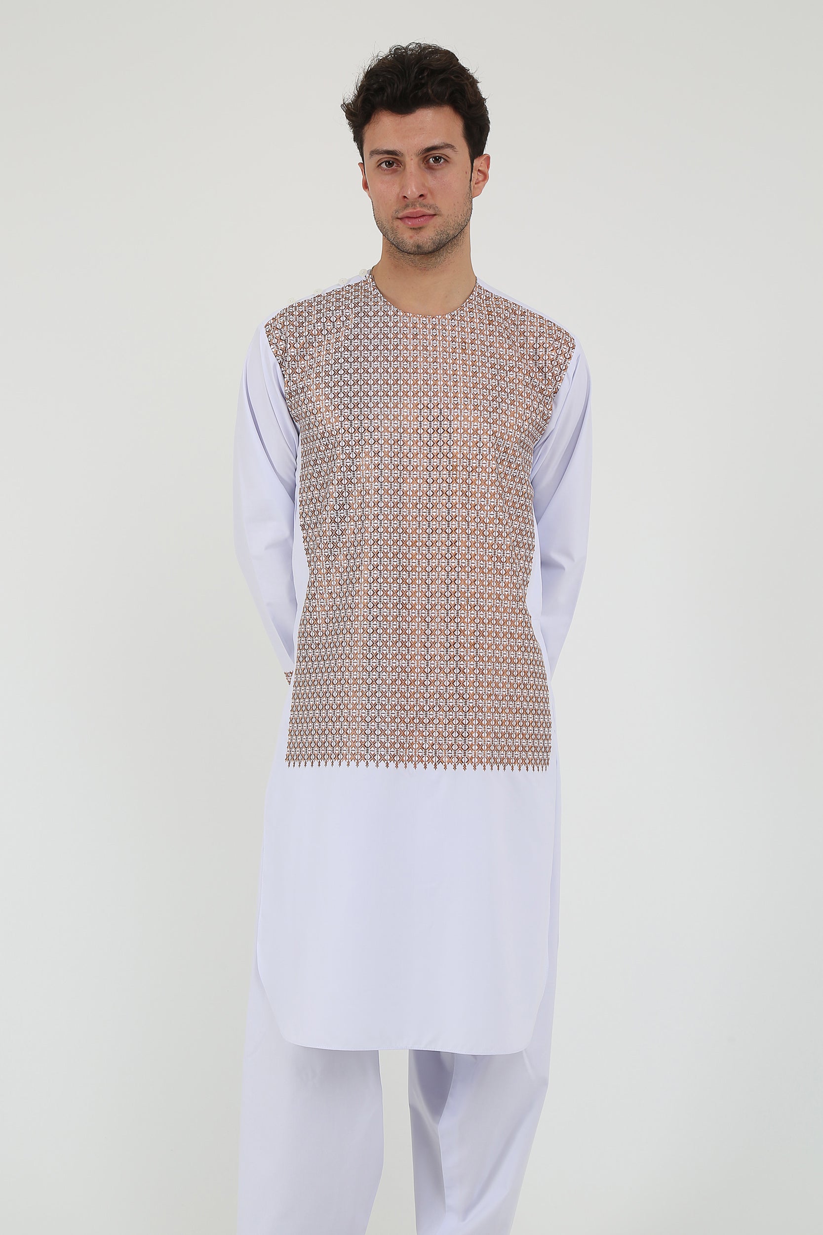 afghan Perantomban Red White Dame