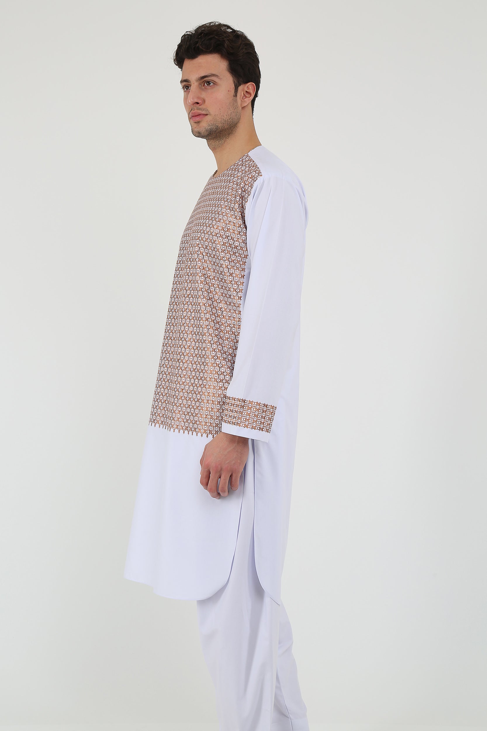 afghan Perantomban Red White Dame