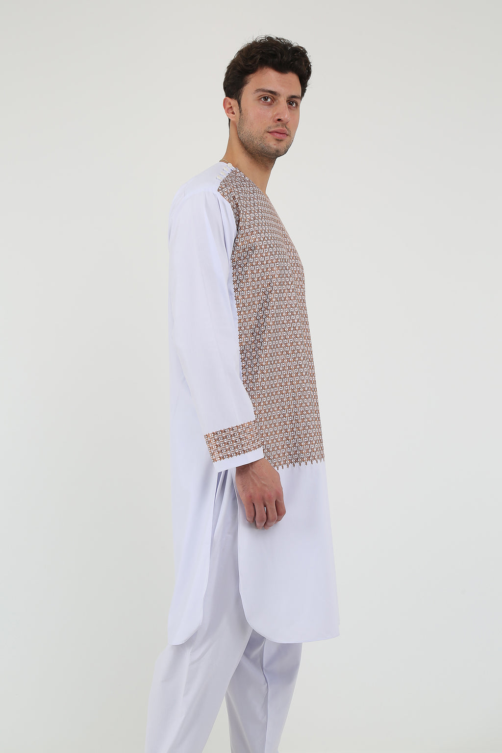 afghan Perantomban Red White Dame