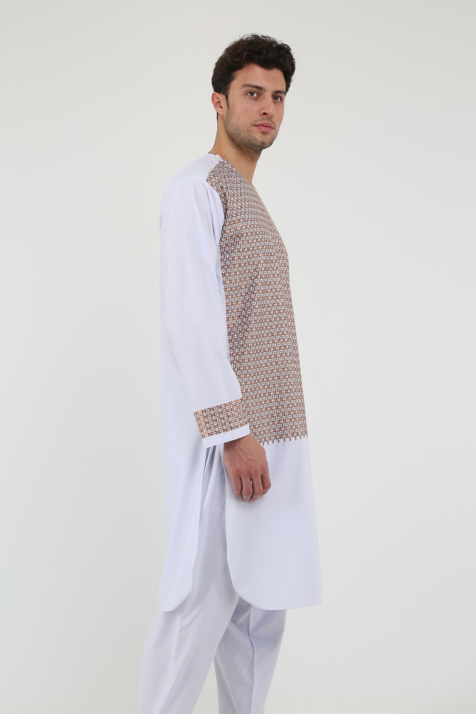 afghan Perantomban Red White Dame