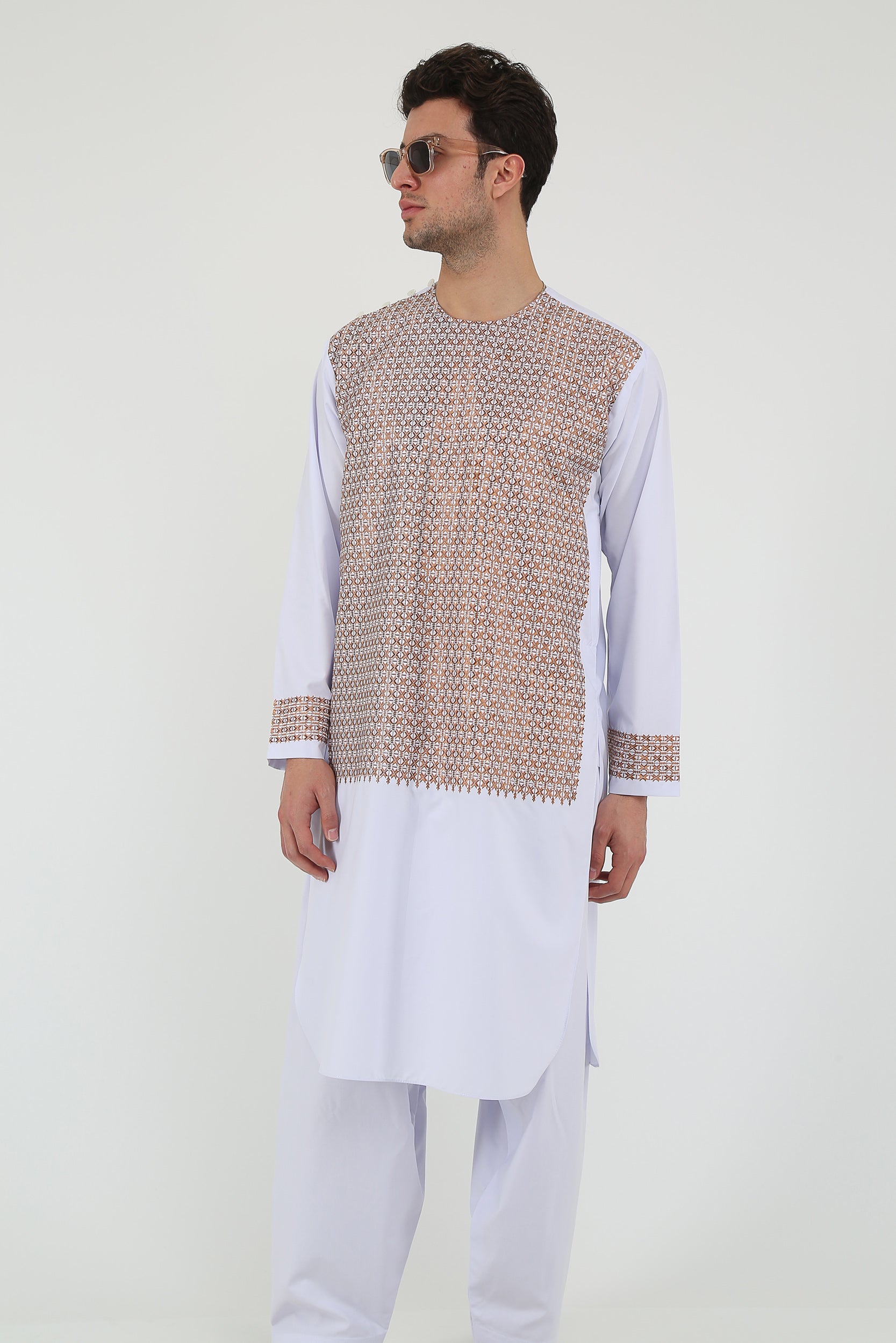 afghan Perantomban Red White Dame