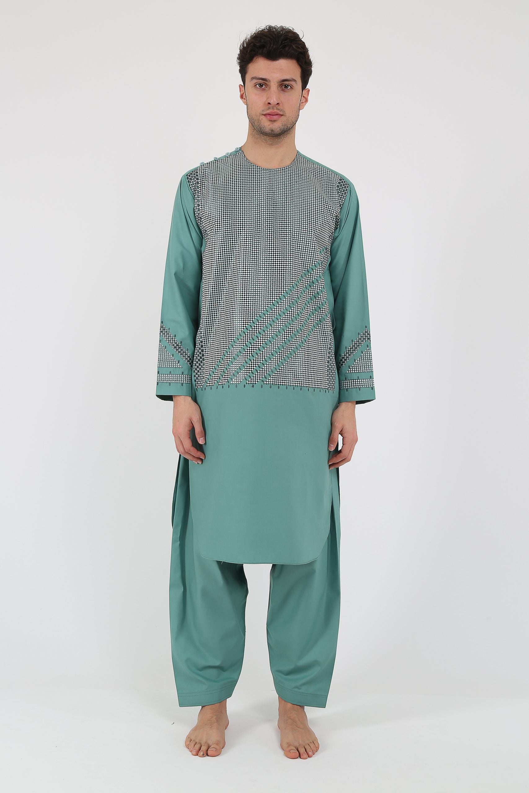 afghan Perantomban Cyan Square Chest