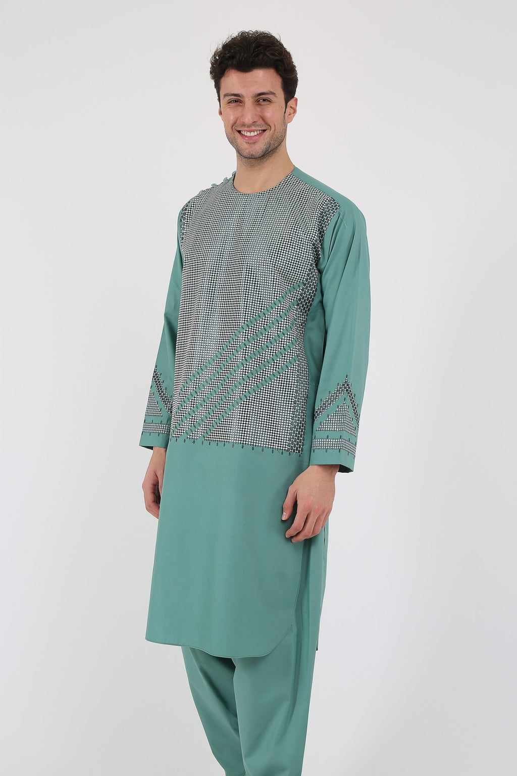 afghan Perantomban Cyan Square Chest