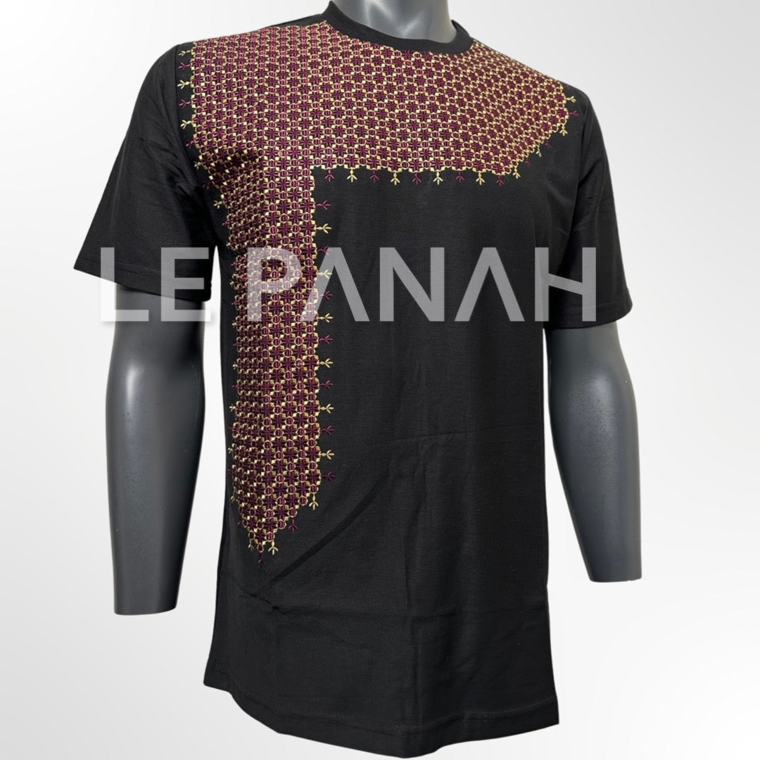 Red gold qasimi destdozi T-shirt
