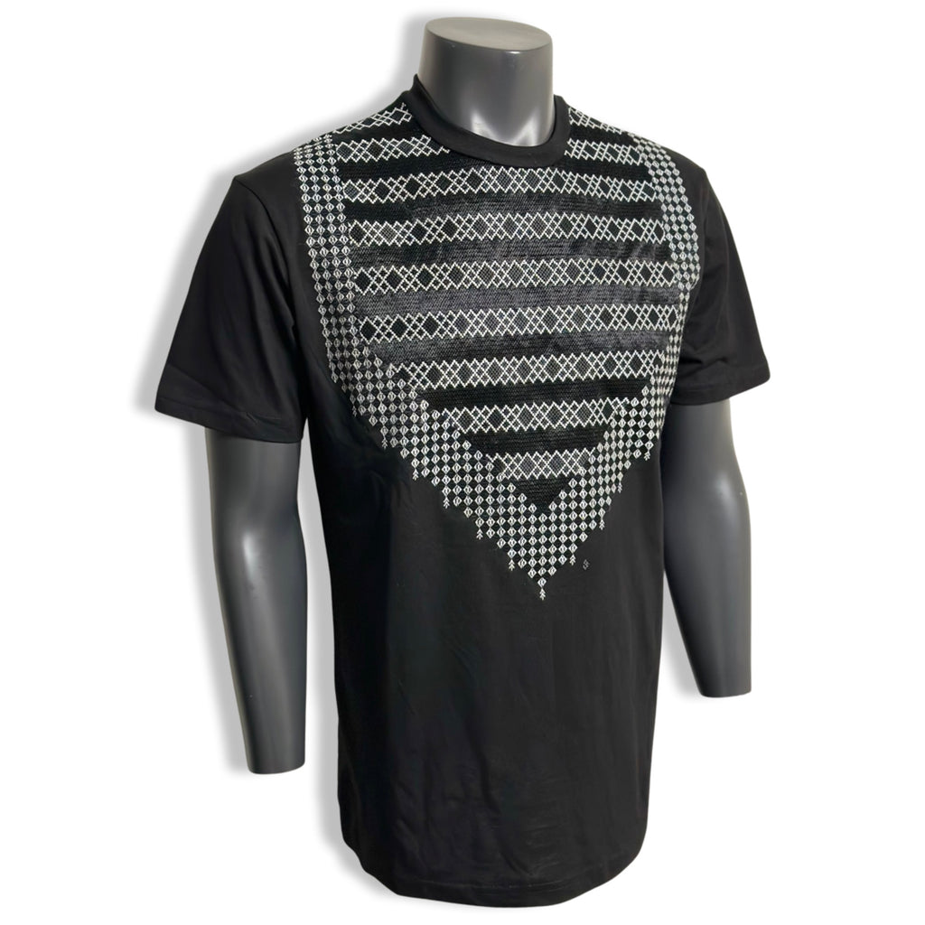 Afghan black T-Shirt - Kandahari goldozi